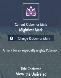 Mew Mightiest Mark for Your Own Mew or a 3DS Ribbon Master Mew (se vende por separado) - Imagen 1 de 2