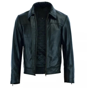 Premium Men's Cowhide Leather Jacket - Best Selling Fashion Outerwear - Casual - Picture 1 of 7