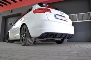 Estrattore Diffusore sottoparaurti stile RS3 per Audi A3 8P dal 2008 al 2012 - Imagen 1 de 9
