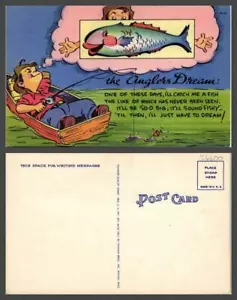 ALTES POSTKARTENTHEMA: Angeln - Bild 1 von 1