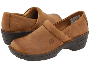New Toddler Girl Born Kids Toby Tan Leather Clog Shoe Size 10.5 11.5 M - Picture 1 of 1
