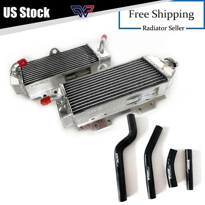For YAMAHA YZ450F 2003-2005 2004/WR450F 2003-2006 Aluminum Radiator & Black Hose Foto 1 de 4