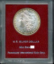 1883-O $1 Morgan Silver Dollar GEM BU - Paramount Holder #00435