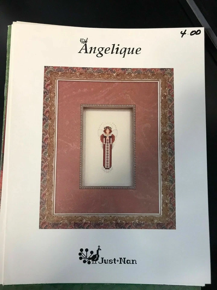 Cross Stitch Pattern Booklet: Angelique (Just Nan) Angel - Image 1 of 1