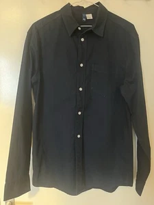 H&M NAVY LONG SLEEVES MEN’s SHIRT Size XS - Picture 1 of 5