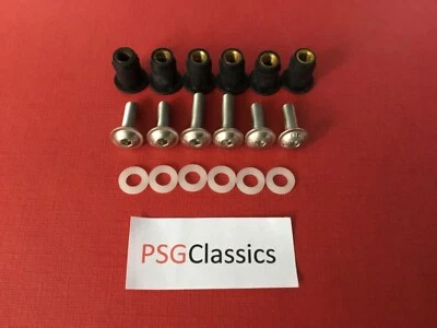 Kawasaki ZRX1100 ZRX1200 + R экран винты болты нержавеющая обтекатель лобовое стекло - Изображение 1 из 4