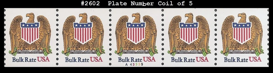 USA4 #2602 MNH PNC5 Pl # A43335 Eagle & Shield - Image 1 of 1