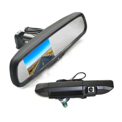 Tailgate Reverse Backup Camera & Mirror Monitor for Toyota Tacoma (2005-2014) - Image 1 of 4