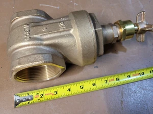 2-1/2" Nibco NT-113-K Bronze Non-Rising Stem Threaded Gate Valve Screw-In Bonnet - Picture 1 of 3