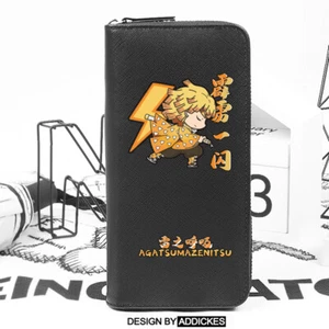Anime Demon Slayer Cosplay Unisex Wallet Long Zipper Wallet Holiday Gift - Picture 1 of 3