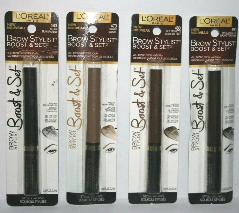  Loreal Brow Stylist Boost & Set Angled Skinny Brush Choose  color - Image 1 of 1
