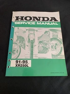 91-95 Honda XR250L Factory Service Repair Manual OEM 61KV603 Free Shipping - Picture 1 of 2