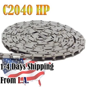 #C2040HP Hollow Pin Conveyor Roller Chain 10 Feet with 1 Connecting Link - Picture 1 of 3