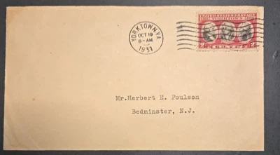 Surrender of Yorktown 1781-1931 FDC, Scott # 703, 2 Cent, OCT 19, 1931 - Image 1 of 2