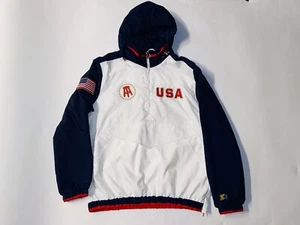 Starter Barstool Sports Streaker Jacket Team USA Size XL Black Label Windbreaker - Picture 1 of 9