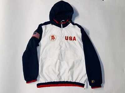 Chaqueta cortavientos Starter Barstool Sports Streaker Team EE. UU. Talla XL etiqueta negra Foto 1 de 4