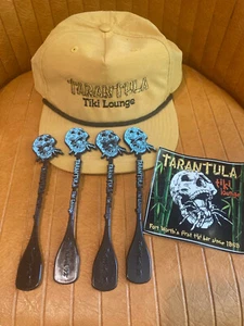 TARANTULA TIKI BAR LOUNGE FT. WORTH TEXAS SWIZZLE STIR STICKS HAT CAP STICKER !! - Picture 1 of 4