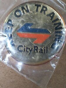Staff issued CityRail Badge new old stock last one.