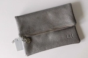 Louenhide metallic gunmetal clutch bag - new with tags - Picture 1 of 6