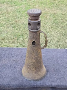 Simplex Chicago 2 x 14 Old 18” High Screw House Jack Cast Iron Farm Railroad Vtg - Picture 1 of 16