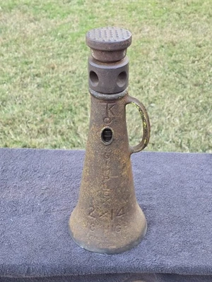 Simplex Chicago 2 x 14 Old 18” High Screw House Jack Cast Iron Farm Railroad Vtg - Image 1 of 4