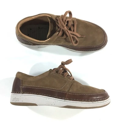 Clarks Active Air Lace Up Shoes Mens Size 10 W Brown Leather NO INSOLES - Image 1 of 4
