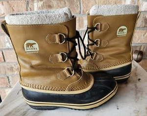 Sorel Thermo Winter Wasserdicht Spitze Gummi Beige Stiefel ~ Herren Größe 6 - Bild 1 von 12