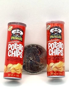 Retro 2 Mini Marcas Retro Retro Pringles Metálicos y Reg Potato Chips Zuru - Imagen 1 de 5