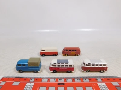 Brekina 1:87 H0 5x VW T1 Bulli Kaelble Dbp Agenzia di Viaggi Union ecc Sg / Mint - Immagine 1 di 4