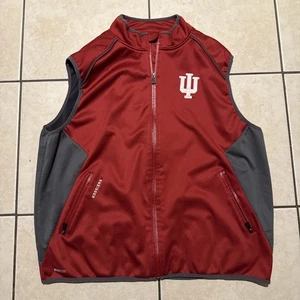 Franchise Club Indiana Hoosiers Weste Herren 3X rot Quad Flex Full Zip Fleece gefüttert - Bild 1 von 11