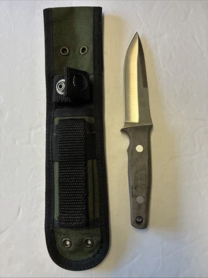 Cuchillo de hoja fija Camillus Robert Terzuola Cuda ATS-34 CQB2 con funda Foto 1 de 4