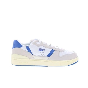 Lacoste T-Clip Set 125 6 SMA Mens White Suede Lifestyle Sneakers Shoes - Picture 1 of 8