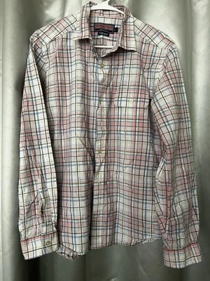 Vineyard Vines Island Shirt Mens (Blue Pink Plaid w/pocket & whale logo) Size L - Image 1 of 4