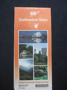 Southeastern States Map [AAA] 1998 - Includes Shipping! - Picture 1 of 4