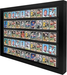 Trading Card Vitrine USA 50 Ungraded Sport Top Loader Holz Baseball Rahmen - Bild 1 von 13