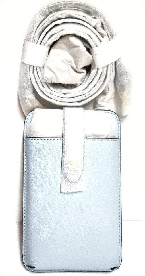 Bolso Bandolera Michael Kors Cuero Saffiano Smartphone Vista Azul 35R3GTVC2L NUEVO CON ETIQUETAS Foto 1 de 4