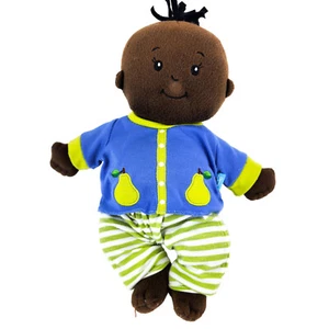 Manhattan Toy Baby Stella Brown Doll Black Hair 2018 Plush Soft Body NO Pacifier - Picture 1 of 8