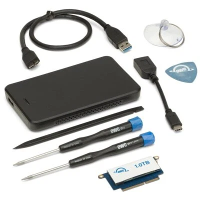 OWC 1.0TB Aura Pro NT High-Performance NVMe SSD Upgrade Kit with 2TB USB 3.0 - Image 1 of 2