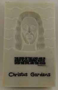 Christus Gardens Souvenir Plaque Gatlinburg TN Eyes of the Lord 7.75x4.75 inches - Picture 1 of 3