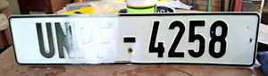 🌎 - U.N. FORCES in BOSNIA - Whiteout version license plate - very tough find - Picture 1 of 4