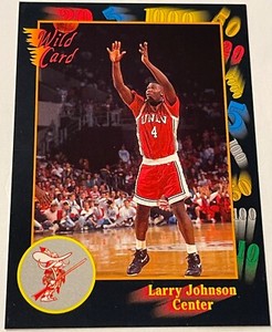 1991-92 Wild Card Basketball Larry Johnson Promo #P-1 Rookie RC