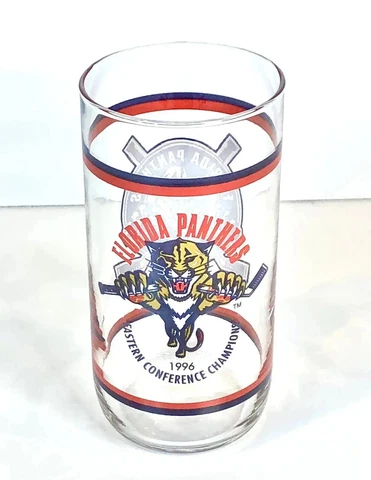 Florida Panthers Glasses NHL Hockey 1996 Eastern Conference Champions Cover