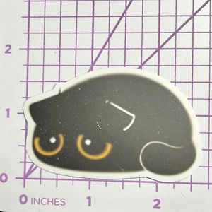 Emo Black Cat Oh No! Mystery Black Cat Vinyl Decal Sticker Bomb Topper - Picture 1 of 4