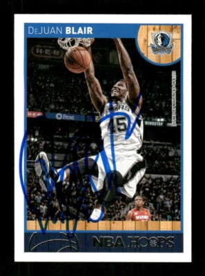 2013-14 Panini Hoops 210 Dejuan Blair signed auto autograph tough BXCP37 - Image 1 of 2