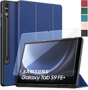 Lonfeid Stifthalter Hülle +9H Hartglas für Samsung Galaxy Tab S9 FE Plus 12,4 - Bild 1 von 38