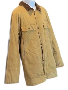 Cappotto uomo vintage Walls BLIZZAR isolato puffer tela lavoro medio lungo zip tg 48 - Foto 1 di 9
