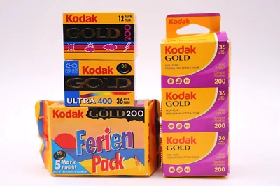 KODAK GOLD 35MM FILM SET MIT 7 STÜCK  , ABGELAUFEN , SHC Art.765422 - Bild 1 von 3