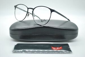 NEW RAY BAN RB 6375 2944 ROUND BLACK AUTHENTIC EYEGLASSES FRAMES RX 53-18