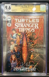 TMNT Stranger Things 1 Director’s Cut Eastman Firmado 9.6 CGC Losa Tortugas Ninja - Imagen 1 de 4