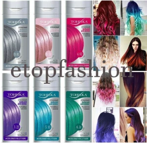 Hair colouring tinting balm Tonika shampoo colorant Wash Out Temporary , 150ml - Picture 1 of 38